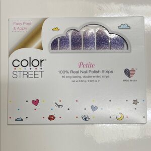 Color Street Petite Lavender Sparkle Nail Strips